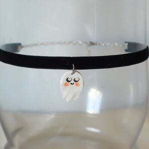 Kawaii Cute Ghost Choker Necklace